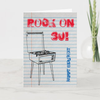 Rock on! Happy 30th Birthday card