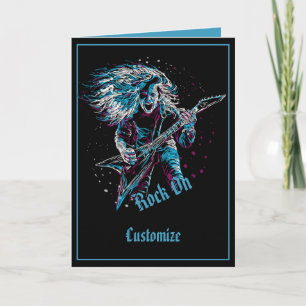 Rock On Heavy Metal Card