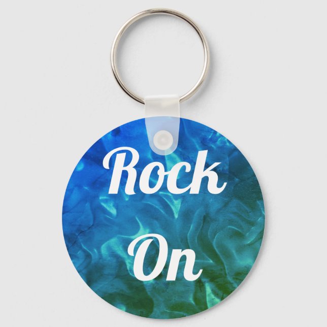 Rock On  Key Ring (Front)
