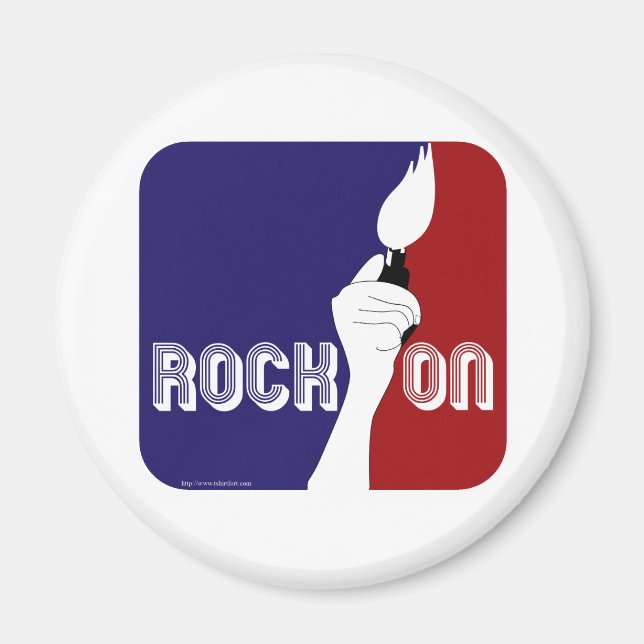Rock On Logo Magnet (Front)