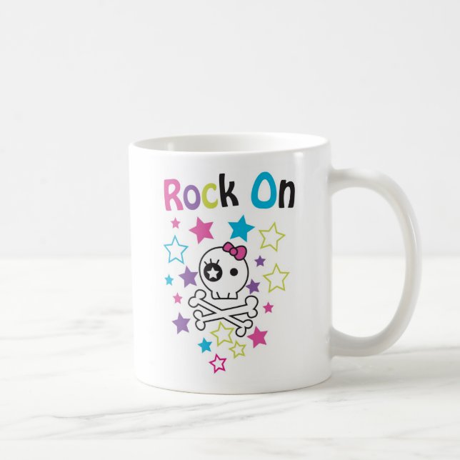 ROCK ON MUG SKULLS AND STARS (Right)