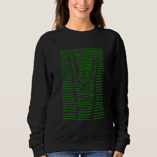 Rock On Rock And Roll Hand For Music 1 Sweatshirt