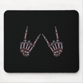 Rock On Rock And Roll Skeleton Hands - For Concert Mouse Mat