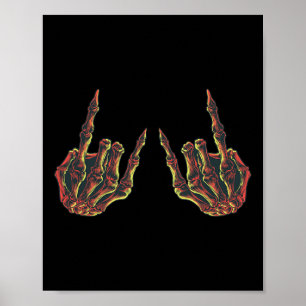 Rock On Rock Star Buddy Concert - Halloween Skelet Poster