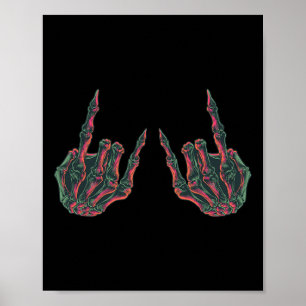 Rock On Rock Star Buddy Concert - Halloween Skelet Poster