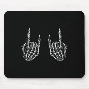 Rock On Rock Star Skeleton Hands - Concert Bynd Gr Mouse Mat