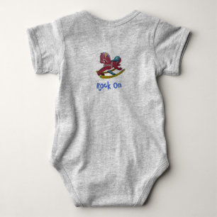 Rock On, Rocking Horse Baby Bodysuit