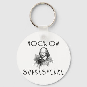 Rock On Shakespeare Key Ring
