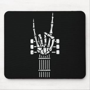 Rock On Skeleton Hand Guitar Guitarist Funny Music Mouse Mat
