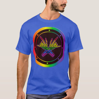 Rock On Skeleton Hand Pride T-Shirt