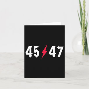 Rock On Trump 45 47 President Trump Rocks Card