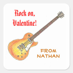 Rock on Valentine sticker