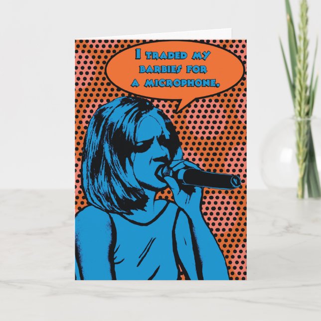 Rock Out On Your Birthday! Card (Front)