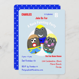 Rock Painting Community Personalised Hashtag Invitation