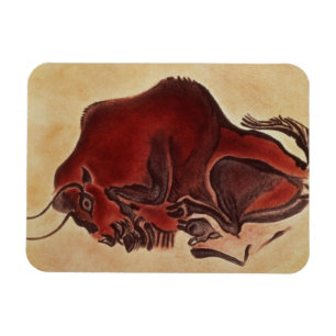 Rock painting of a bison, late Magdalenian Magnet