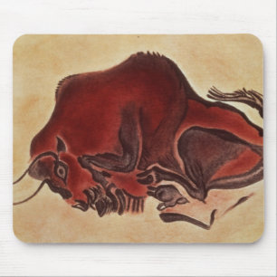 Rock painting of a bison, late Magdalenian Mouse Mat