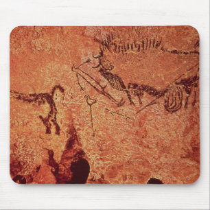 Rock painting of a hunting scene, c.17000 BC Mouse Mat