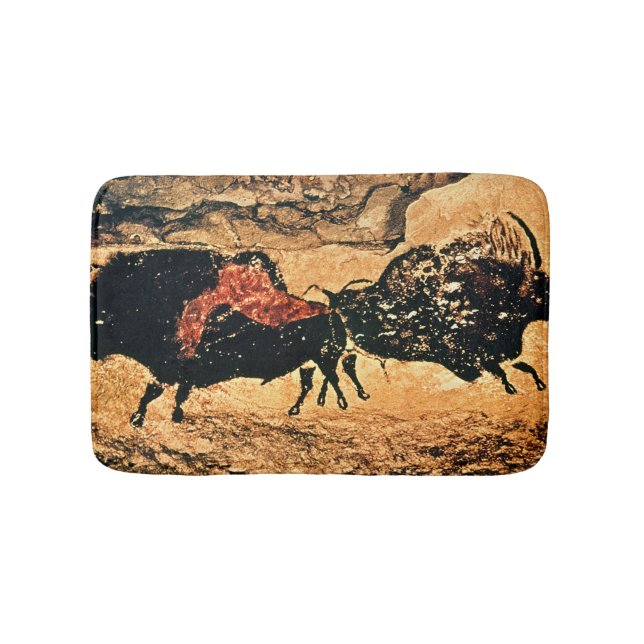 Rock painting of bison, c.17000 BC Bath Mat (Front)