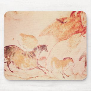 Rock painting of horses, c.17000 BC Mouse Mat