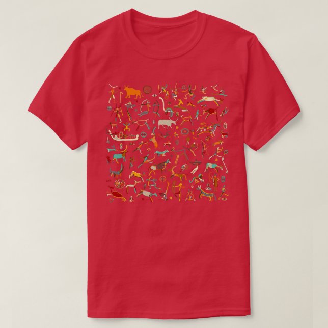 Rock paintings sketch T-Shirt (Design Front)