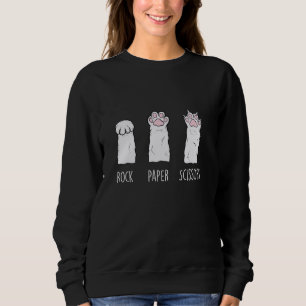 Rock Paper Scissors - Cat Lover Kitten Owner Kitty Sweatshirt