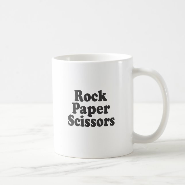 Rock Paper Scissors Coffee Mug (Right)