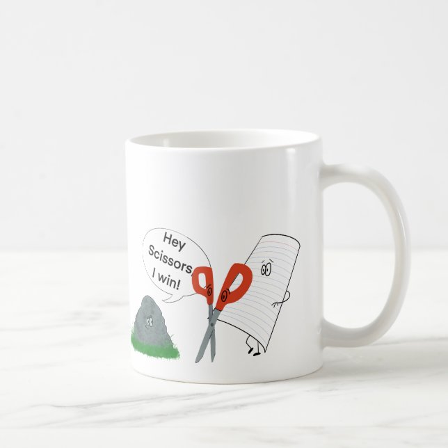 Rock, Paper, Scissors   Coffee Mug (Right)