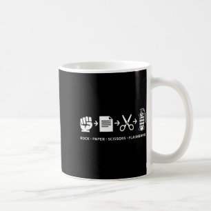 Rock paper scissors flashbang gamer humor gaming coffee mug