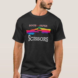 Rock Paper Scissors Funny Lesbian Pride LGBTQ Long T-Shirt