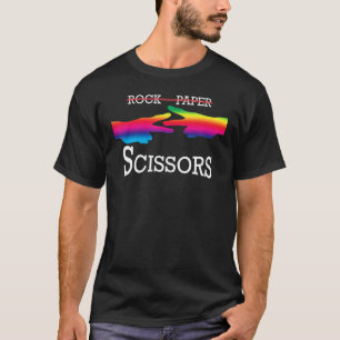 Rock Paper Scissors Funny Lesbian Pride LGBTQ T-Shirt
