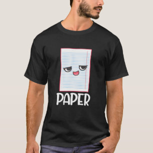 Rock Paper Scissors Group Halloween Costume Paper  T-Shirt
