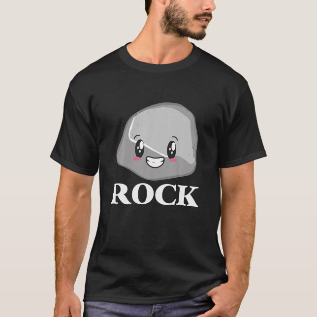 Rock Paper Scissors Group Halloween Costume Rock T-Shirt (Front)