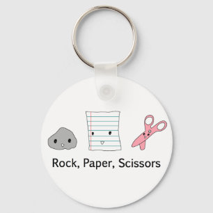 Rock Paper Scissors Key Ring