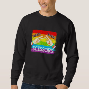 Rock Paper Scissors Lesbian Pride Rainbow LGBT 1 Sweatshirt
