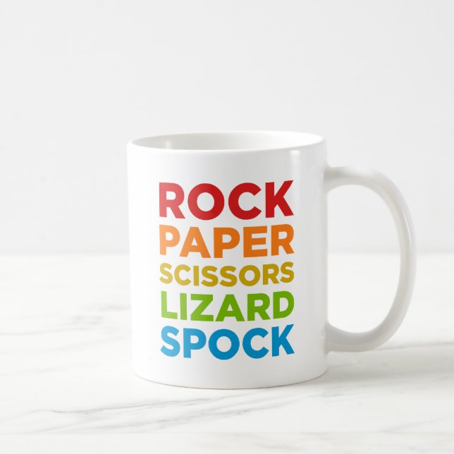 Rock Paper Scissors Lizard Spock Mug (Right)