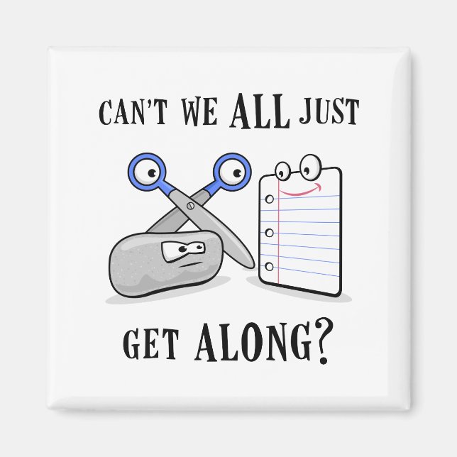 Rock-Paper-Scissors Magnet (Front)