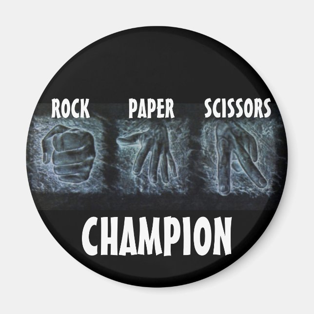 Rock Paper Scissors Magnet (Front)