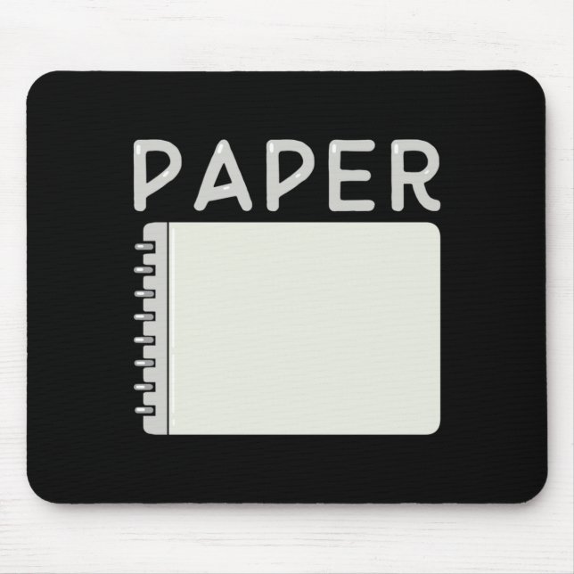 Rock Paper Scissors Matching Halloween Costumes Mouse Mat (Front)