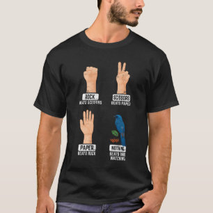 Rock Paper Scissors Nothing Beats Bird Watching Bi T-Shirt