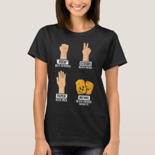 Rock Paper Scissors Nothing Beats Chicken Nuggets T-Shirt