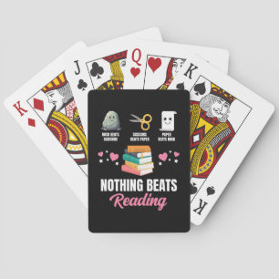 Rock Paper Scissors Nothing Beats Reading Playing Cards