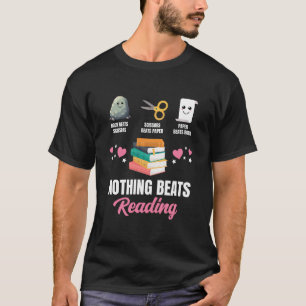 Rock Paper Scissors Nothing Beats Reading T-Shirt