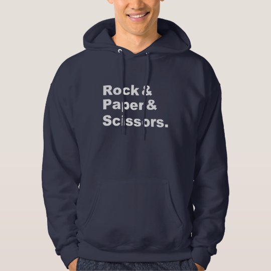 Rock & Paper & Scissors Shrit Hoodie