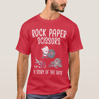 Rock Paper Scissors Story Ofhe Game retro T-Shirt