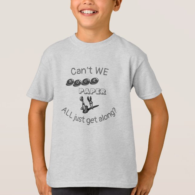 Rock, Paper, Scissors  T-Shirt (Front)