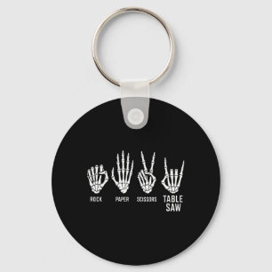 Rock Paper Scissors Table Saw Woodworking Key Ring