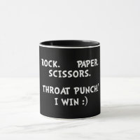 Rock Paper Scissors Throat Punch