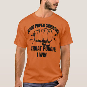 Rock paper scissors Throat Punch T-Shirt