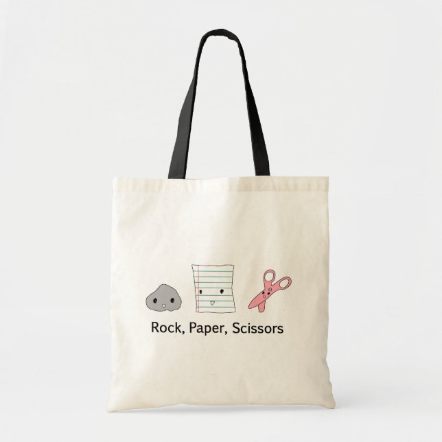 Rock Paper Scissors Tote Bag (Front)