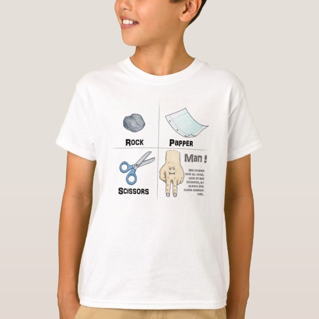 Rock Papper Scissors T-Shirt (Front)